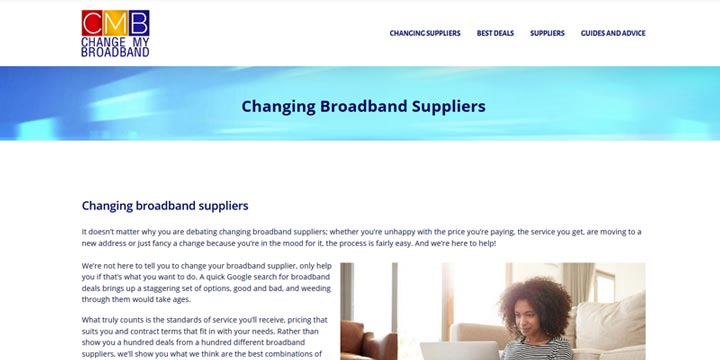 Change my broadband - price comparison