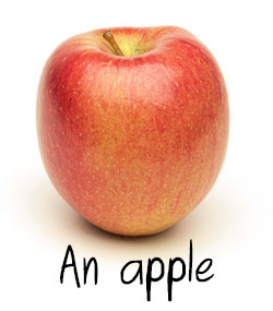 an apple